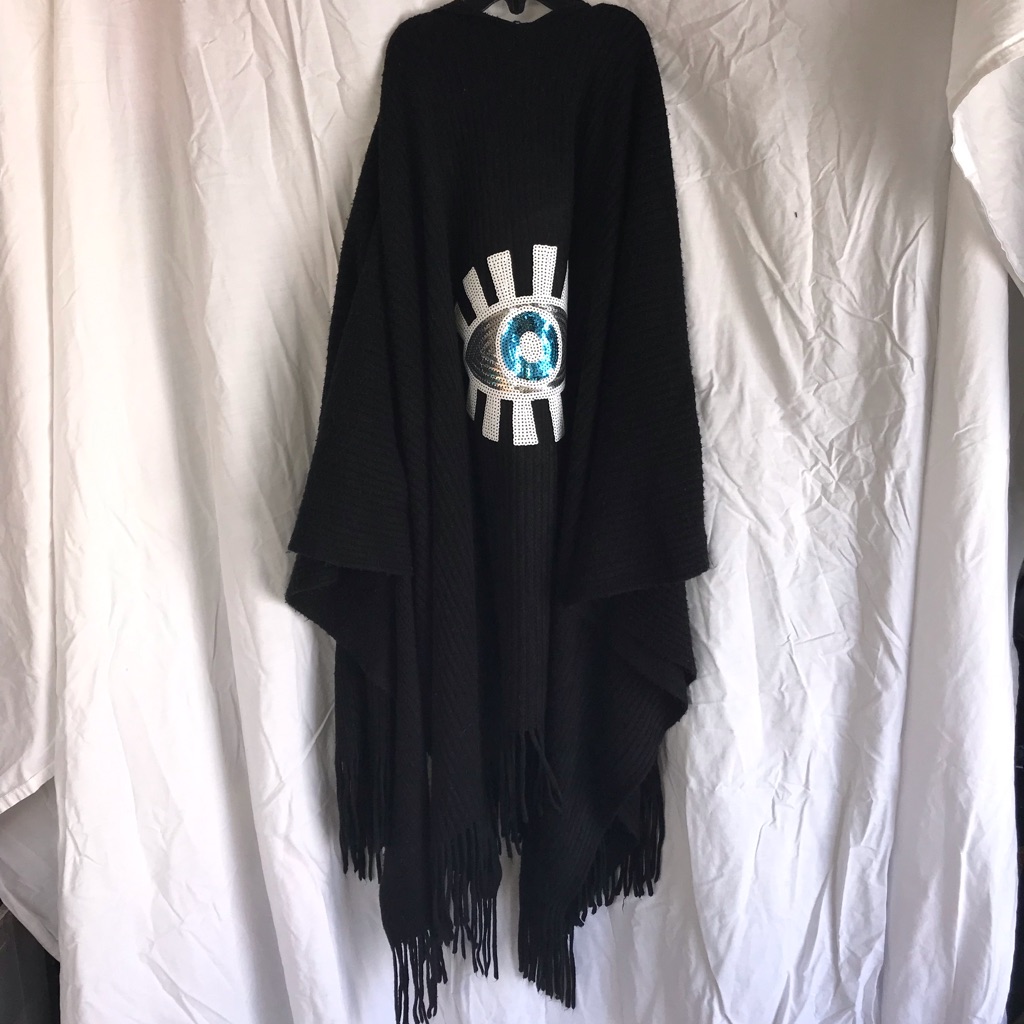Cape With Handmade Eye Patch